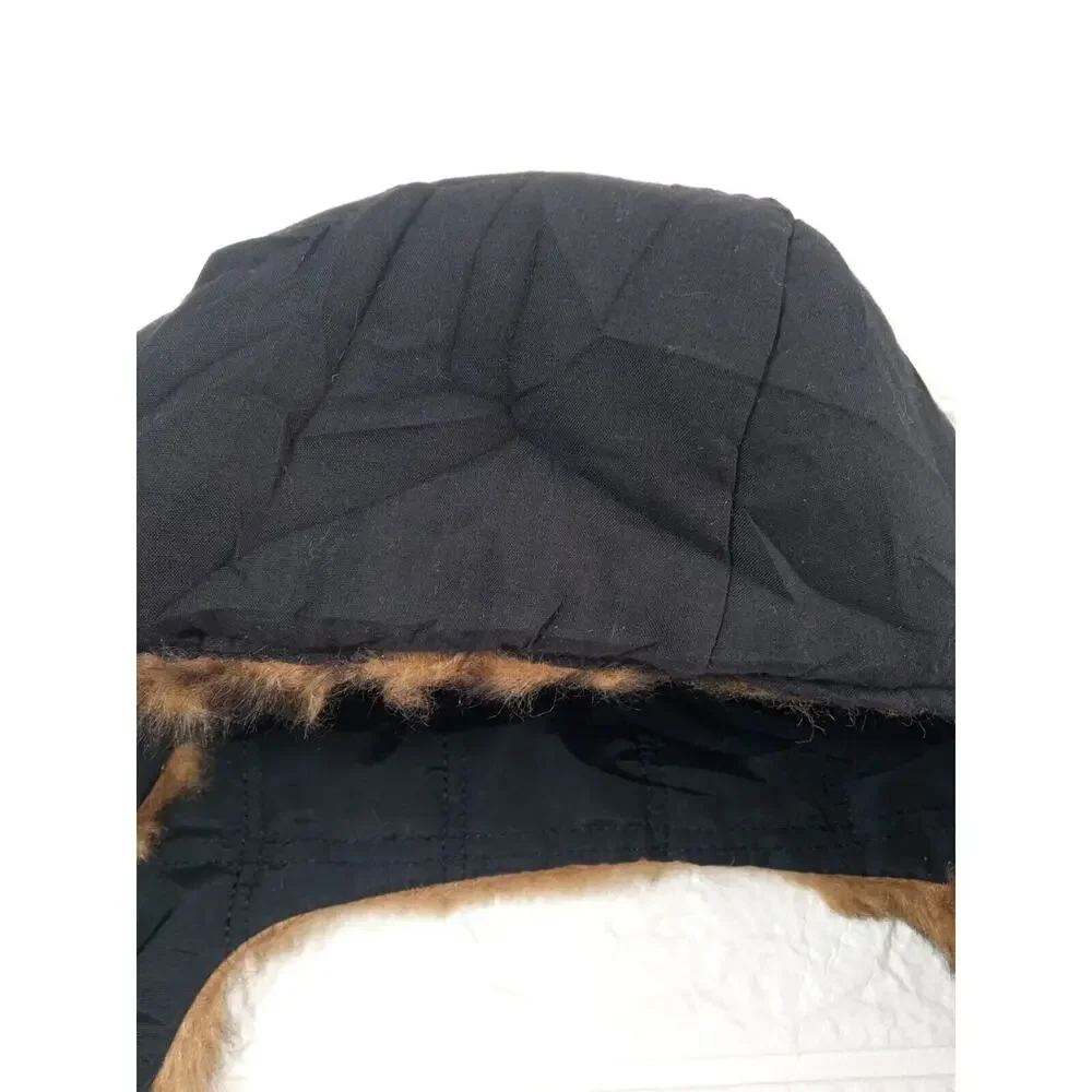 Mossimo Supply Co Trapper Hat Blue Faux Fur Trim Youth Size 12-16